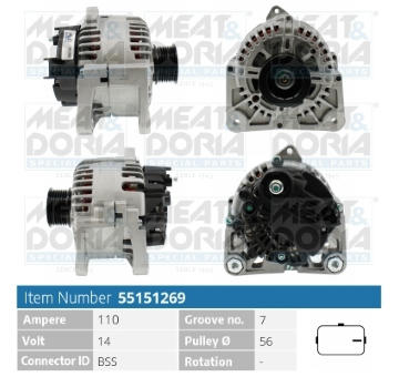 generátor MEAT & DORIA 55151269