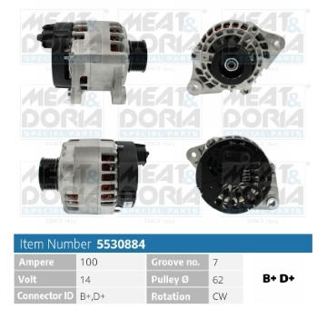Alternátor MEAT & DORIA 5530884