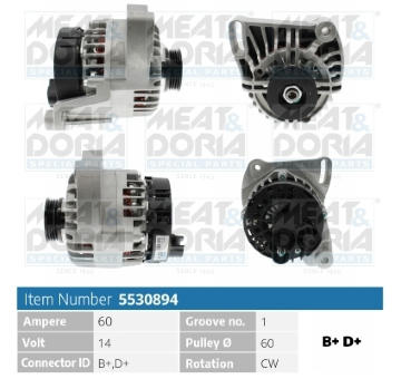 Alternátor MEAT & DORIA 5530894