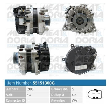 Alternátor MEAT & DORIA 55151300G