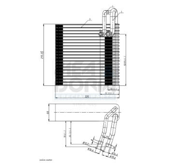 Výparník, klimatizace MEAT & DORIA 997027