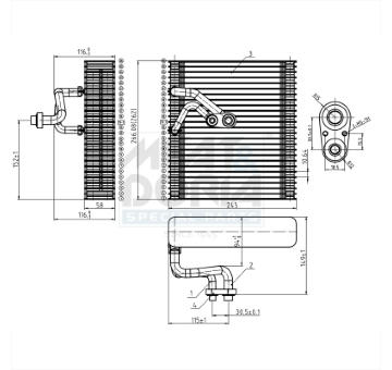 Výparník, klimatizace MEAT & DORIA 997118