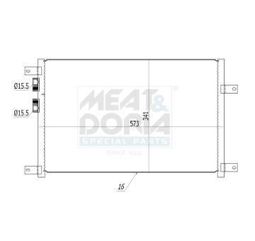 Kondenzátor, klimatizace MEAT & DORIA 991080