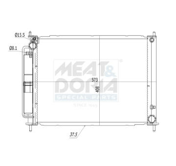 Kondenzátor, klimatizace MEAT & DORIA 991155