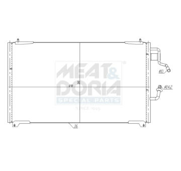 Kondenzátor, klimatizace MEAT & DORIA 991213