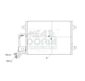 Kondenzátor, klimatizace MEAT & DORIA 991222