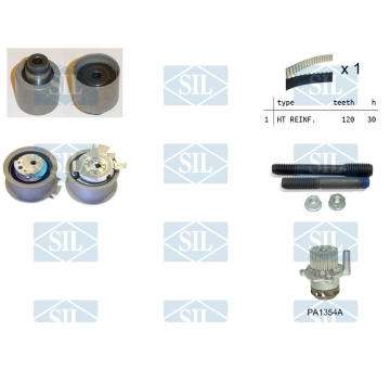 Vodní pumpa + sada ozubeného řemene Saleri SIL K1PA1354A