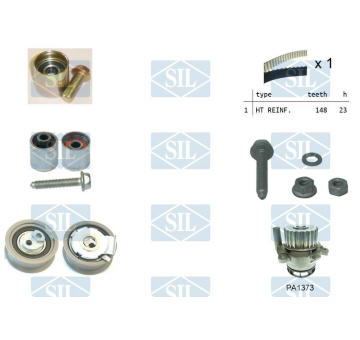 Vodní pumpa + sada ozubeného řemene Saleri SIL K1PA1373
