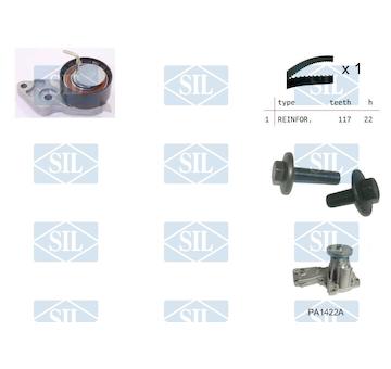 Vodní pumpa + sada ozubeného řemene Saleri SIL K2PA1422A