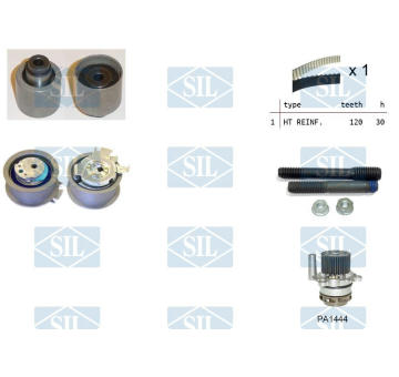 Vodní pumpa + sada ozubeného řemene Saleri SIL K3PA1444