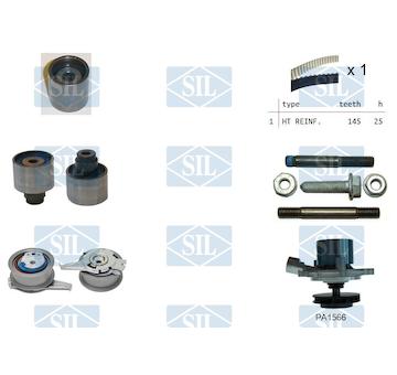 Vodní pumpa + sada ozubeného řemene Saleri SIL K3PA1566