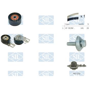Vodní pumpa + sada ozubeného řemene Saleri SIL K5PA1252
