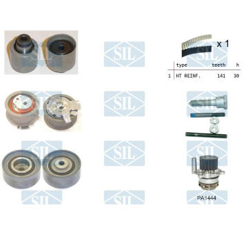 Vodní pumpa + sada ozubeného řemene Saleri SIL K6PA1444
