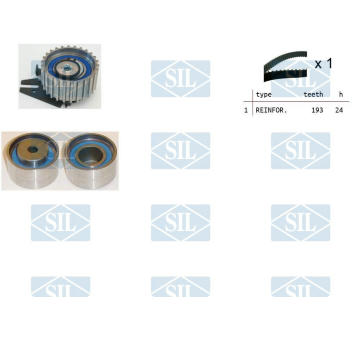 ozubení,sada rozvodového řemene Saleri SIL TK1018