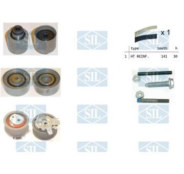 ozubení,sada rozvodového řemene Saleri SIL TK1126