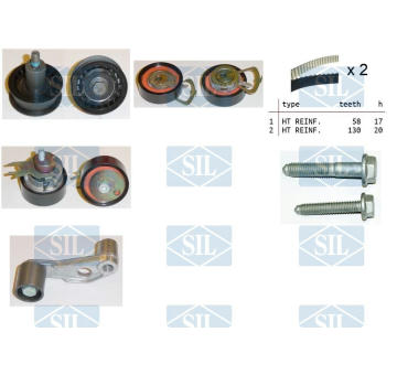 ozubení,sada rozvodového řemene Saleri SIL TK1136