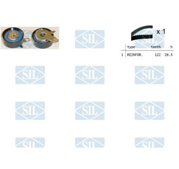 ozubení,sada rozvodového řemene Saleri SIL TK1235