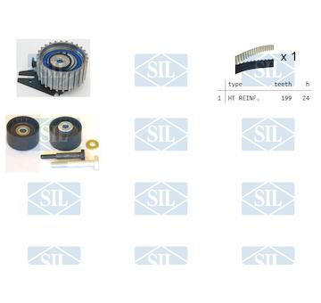 ozubení,sada rozvodového řemene Saleri SIL TK1260