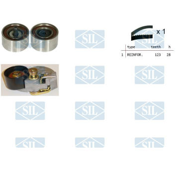 ozubení,sada rozvodového řemene Saleri SIL TK1275
