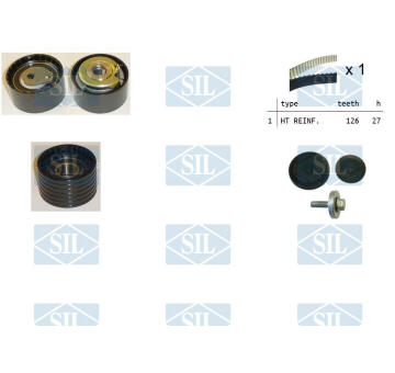 ozubení,sada rozvodového řemene Saleri SIL TK1278