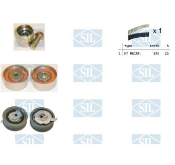 ozubení,sada rozvodového řemene Saleri SIL TK1312