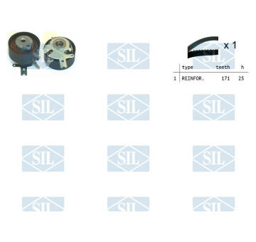 ozubení,sada rozvodového řemene Saleri SIL TK1339