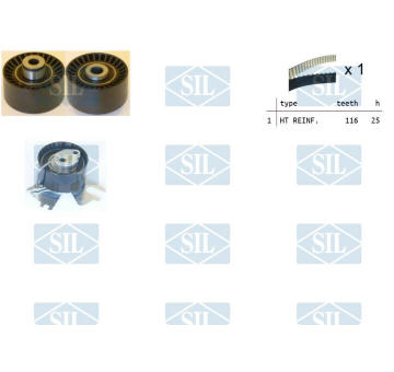 ozubení,sada rozvodového řemene Saleri SIL TK1367