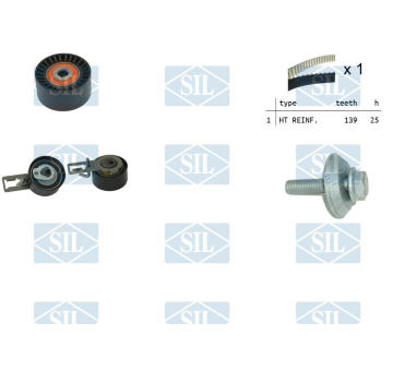 ozubení,sada rozvodového řemene Saleri SIL TK1386