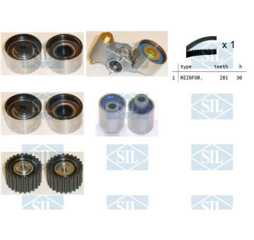 ozubení,sada rozvodového řemene Saleri SIL TK1464