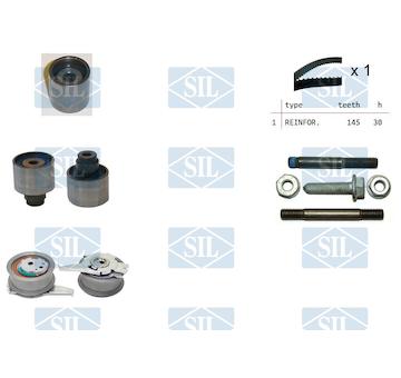ozubení,sada rozvodového řemene Saleri SIL TK1498