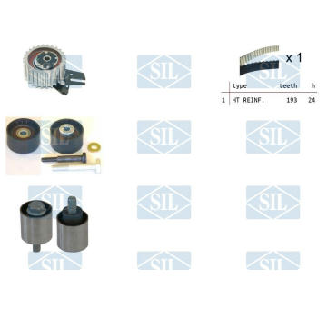 ozubení,sada rozvodového řemene Saleri SIL TK1525