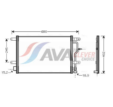 Kondenzátor, klimatizace AVA Clever Choice AI5199
