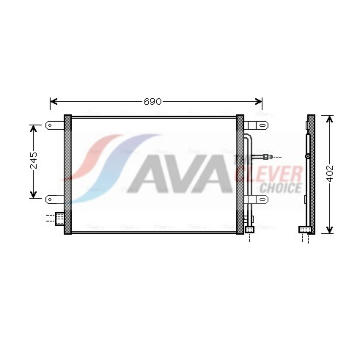 Kondenzátor, klimatizace AVA Clever Choice AI5238