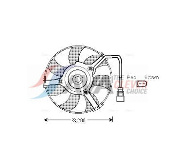 Větrák, chlazení motoru AVA Clever Choice AI7516