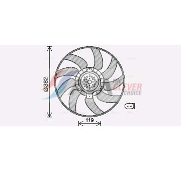 Větrák, chlazení motoru AVA Clever Choice AI7519