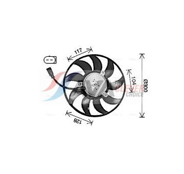 Větrák, chlazení motoru AVA Clever Choice AI7528