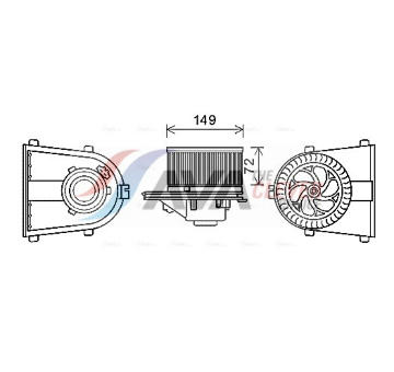 vnitřní ventilátor AVA Clever Choice AI8378