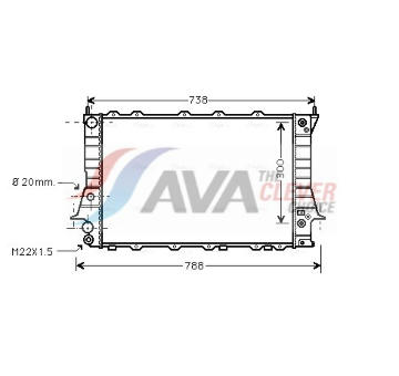 Chladič, chlazení motoru AVA Clever Choice AIA2078
