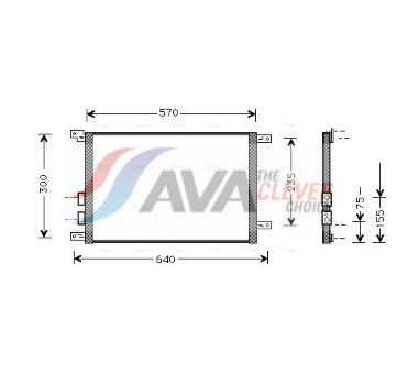 Kondenzátor, klimatizace AVA Clever Choice AL5070