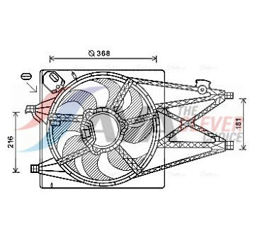 Větrák, chlazení motoru AVA Clever Choice AL7520