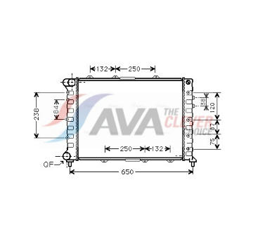 Chladič, chlazení motoru AVA Clever Choice ALA2038