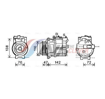 Kompresor, klimatizace AVA Clever Choice AUAK208