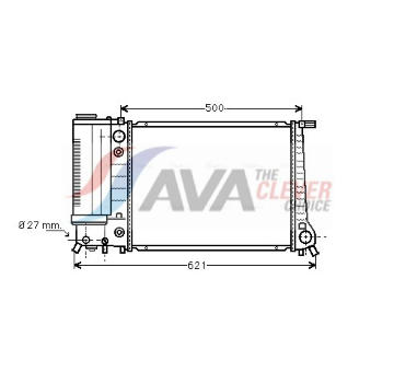 Chladič, chlazení motoru AVA Clever Choice BW2106