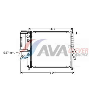 Chladič, chlazení motoru AVA Clever Choice BW2125