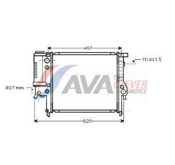 Chladič, chlazení motoru AVA Clever Choice BW2146