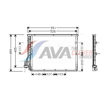 Kondenzátor, klimatizace AVA Clever Choice BW5148