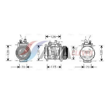 Kompresor, klimatizace AVA Clever Choice BWAK227
