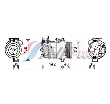 Kompresor, klimatizace AVA Clever Choice BWAK390