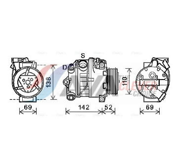 Kompresor, klimatizace AVA Clever Choice BWAK442