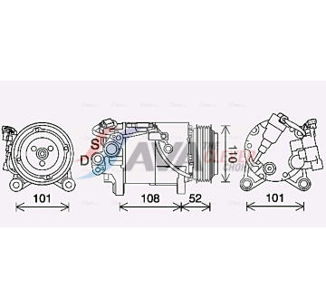 Kompresor, klimatizace AVA Clever Choice BWAK567